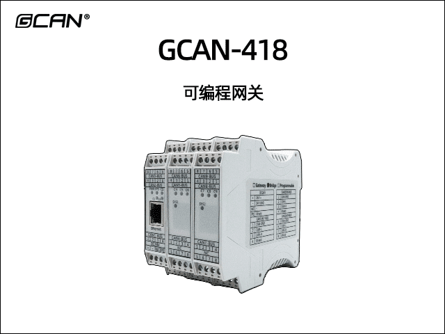 GCAN--418系列網(wǎng)關/網(wǎng)橋/可編程網(wǎng)關